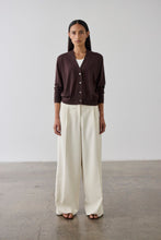 Load image into Gallery viewer, Laing Merino V-Neck Cardigan - Dark Bordeaux Hyde Boutique
