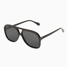 Load image into Gallery viewer, Valley Eyewear Bang - Gloss Black w. Matte Black Metal Trim / Black Lens  Hyde Boutique   
