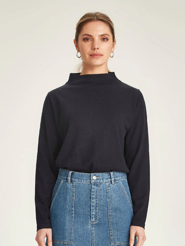 Sills + Co Vardo Merino Funnel Neck - French Navy Hyde Boutique