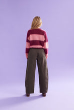 Load image into Gallery viewer, Ruby Velma Stripe Jumper - Pink / Burgundy Stripe Hyde Boutique
