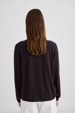 Load image into Gallery viewer, Laing Liv V Neck Cardigan - Chocolate Hyde Boutique
