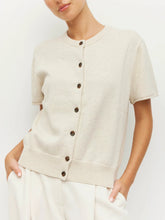 Load image into Gallery viewer, Juliette Hogan Twin T Cardi Cotton Knit - Toast Marle Hyde Boutique
