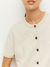 Load image into Gallery viewer, Juliette Hogan Twin T Cardi Cotton Knit - Toast Marle Hyde Boutique
