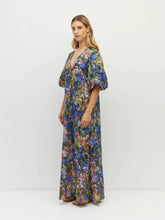 Load image into Gallery viewer, Juliette Hogan Piper Dress Electric Meadow Cotton - Blue Light Hyde Boutique
