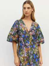 Load image into Gallery viewer, Juliette Hogan Piper Dress Electric Meadow Cotton - Blue Light Hyde Boutique
