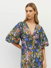 Load image into Gallery viewer, Juliette Hogan Piper Dress Electric Meadow Cotton - Blue Light Hyde Boutique
