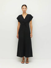 Load image into Gallery viewer, Juliette Hogan Tove Dress Luxe Suiting - Black Hyde Boutique
