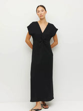 Load image into Gallery viewer, Juliette Hogan Tove Dress Luxe Suiting - Black Hyde Boutique
