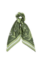 Load image into Gallery viewer, Karen Walker Wildflowers Classic Silk Scarf - Green Multi  Hyde Boutique   
