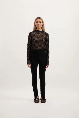 Remain Willa Long Sleeve Top - Black  Hyde Boutique   