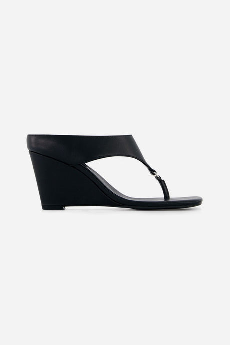 Rebe Yvie Wedge Heel - Black Hyde Boutique