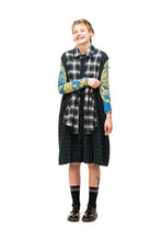 Load image into Gallery viewer, NOM*d Check it out Shirt Dress - Green / Navy Flannel  Hyde Boutique   
