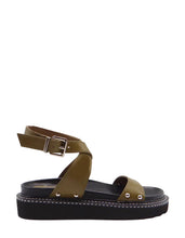 Load image into Gallery viewer, Caverley Earnie Sandal - Olive  Hyde Boutique   
