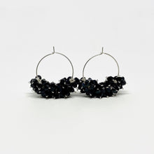 Load image into Gallery viewer, Copy of Bluemly Mama Hydrangea Hoop Earrings - Big Oz, Silver  Mrs Hyde Boutique   

