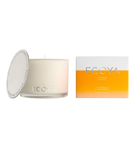 Ecoya Citronella and Lemon Grass Outdoor Candle 400gm  Mrs Hyde Boutique   