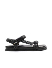 Load image into Gallery viewer, La Tribe Elke Braided Sandal - Black La Tribe
