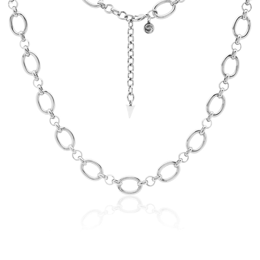 Silk & Steel Sol Necklace - Silver Necklace Silk and Steel   