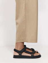 Load image into Gallery viewer, La Tribe Elke Braided Sandal - Black La Tribe
