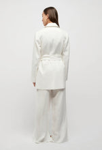 Load image into Gallery viewer, Friend of Audrey Blanket Stitch Linen Blazer - White  Hyde Boutique   
